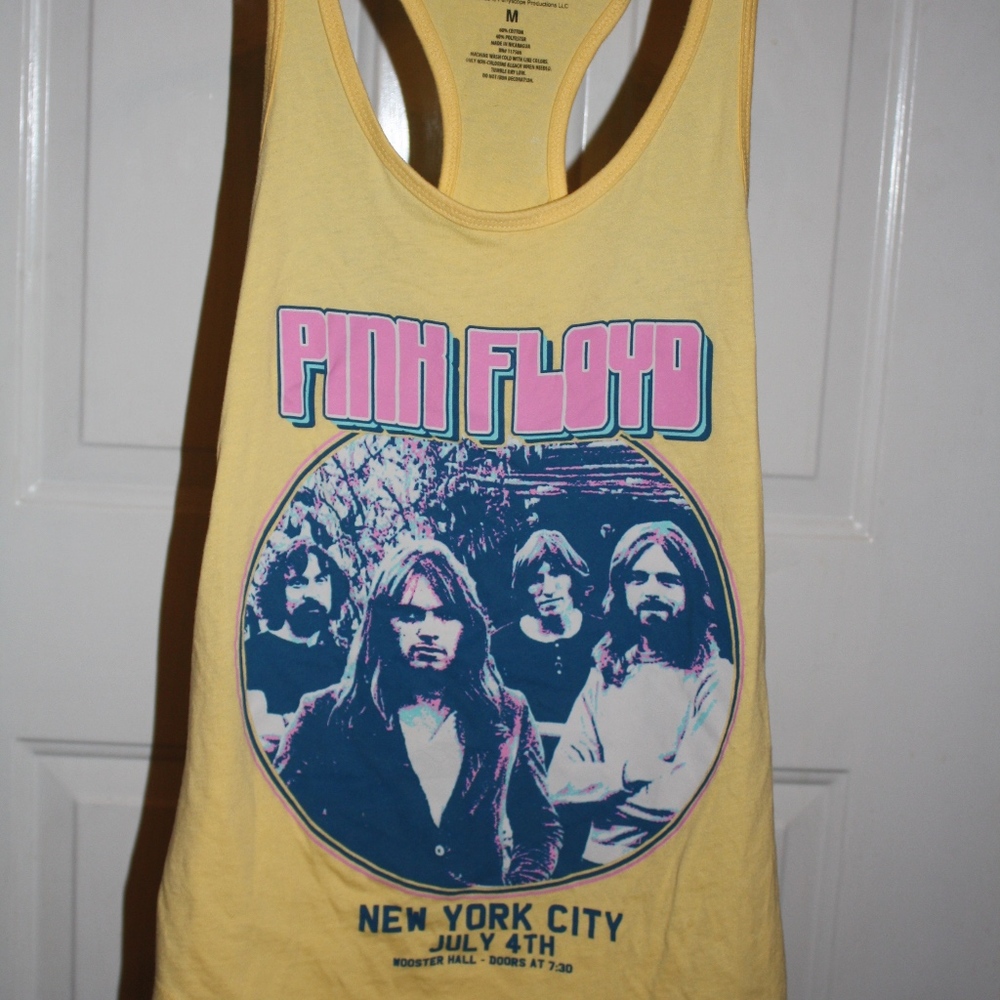 Yellow Pink Floyd Tank